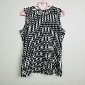 Anthropologie Maeve Monochrome Geometric Tank Top Size Medium